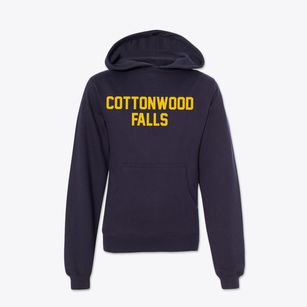 Cottonwood Falls Kansas Classic Block Youth Hoodie