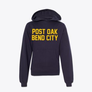Post Oak Bend City Texas Classic Block Youth Hoodie