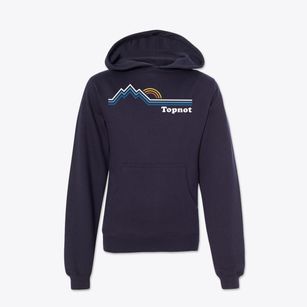 Topnot North Carolina Mountain View Youth Hoodie