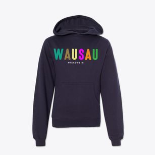 Wausau Wisconsin Color Pop Youth Hoodie