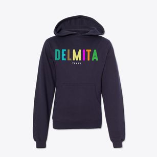 Delmita Texas Color Pop Youth Hoodie