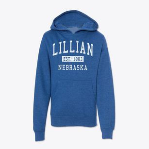 Lillian Nebraska Classic Established Youth Hoodie
