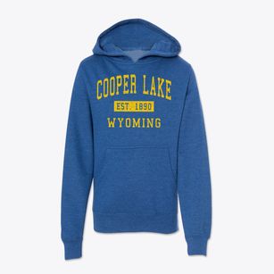 Cooper Lake Wyoming Classic Established Youth Hoodie