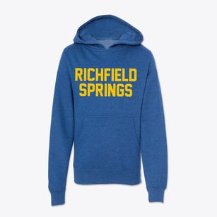 Richfield Springs New York Classic Block Youth Hoodie