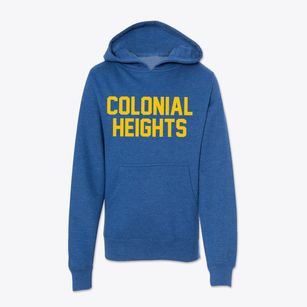 Colonial Heights Virginia Classic Block Youth Hoodie