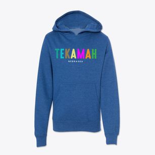 Tekamah Nebraska Color Pop Youth Hoodie