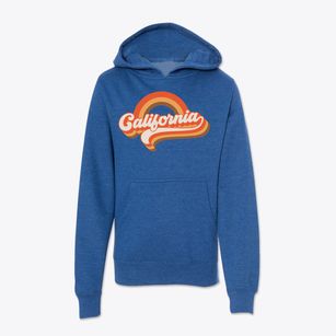  California Retro Rainbow Youth Hoodie