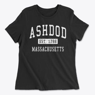 Ashdod Massachusetts Classic Established Women's Cotton T-Shirt
