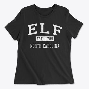 Elf North Carolina Classic Established Women's Cotton T-Shirt