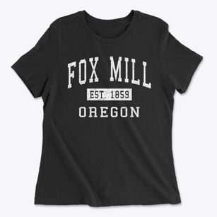 Fox Mill Oregon Classic Established Women's Cotton T-Shirt