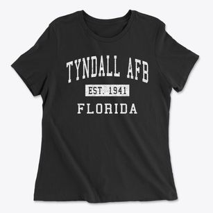 Tyndall Afb Florida Classic Established Women's Cotton T-Shirt
