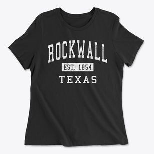 Rockwall Texas Classic Established Women's Cotton T-Shirt