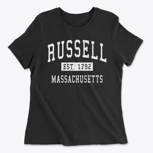 Russell Massachusetts Classic Established Women's Cotton T-Shirt
