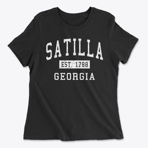 Satilla Georgia Classic Established Women's Cotton T-Shirt