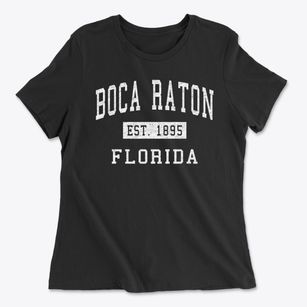 Boca Raton Florida Classic Established Women's Cotton T-Shirt