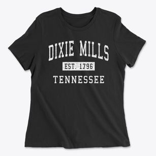 Dixie Mills Tennessee Classic Established Women's Cotton T-Shirt