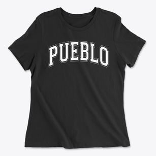 Pueblo Academy Of Arts Varsity Arch Women's Cotton T-Shirt