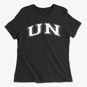 U N International School Varsity Arch Women's Cotton T-Shirt