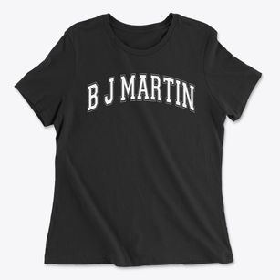 B J Martin Accelerated Learning Academy Varsity Arch Women's Cotton T-Shirt
