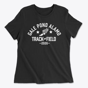 Gale Pond Alamo Elementary School Track and Field Women's Cotton T-Shirt