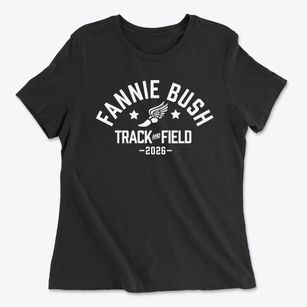 Fannie Bush Elementary School Track and Field Women's Cotton T-Shirt