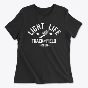 Light & Life Christian School Track and Field Women's Cotton T-Shirt