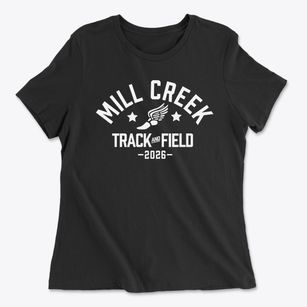 Mill Creek Middle School Track and Field Women's Cotton T-Shirt