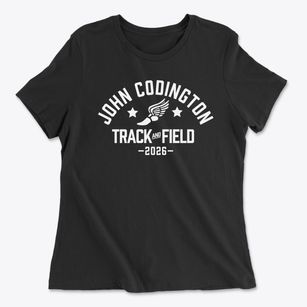 Doctor John Codington Elementary School Track and Field Women's Cotton T-Shirt