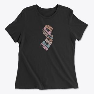 New Jersey Pastel Women's Cotton T-Shirt