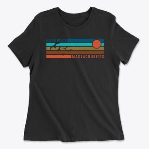 Hardwick Massachusetts Blissful Sunset Women's Cotton T-Shirt