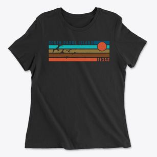South Padre Island Texas Blissful Sunset Women's Cotton T-Shirt
