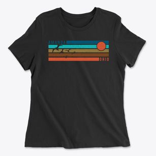 Amanda Ohio Blissful Sunset Women's Cotton T-Shirt