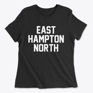 East Hampton North New York Classic Block Women's Cotton T-Shirt