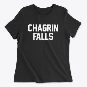 Chagrin Falls Ohio Classic Block Women's Cotton T-Shirt