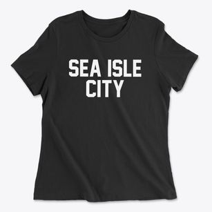 Sea Isle City New Jersey Classic Block Women's Cotton T-Shirt