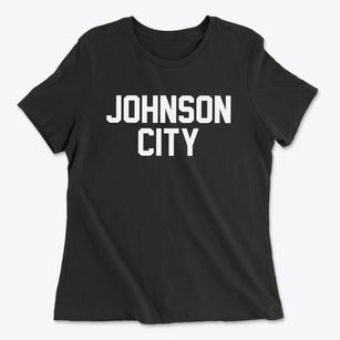 Johnson City Kansas Classic Block Women's Cotton T-Shirt