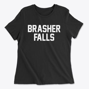 Brasher Falls New York Classic Block Women's Cotton T-Shirt