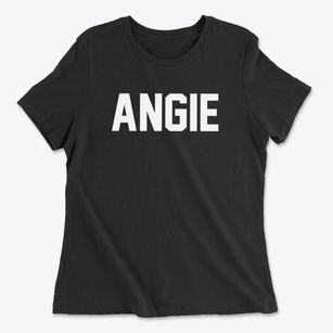 Angie Louisiana Classic Block Women's Cotton T-Shirt