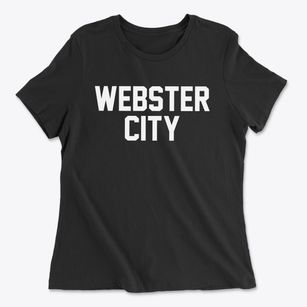 Webster City Iowa Classic Block Women's Cotton T-Shirt