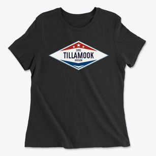Tillamook Oregon Diamond Star Women's Cotton T-Shirt
