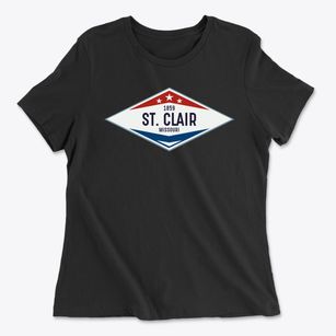 St. Clair Missouri Diamond Star Women's Cotton T-Shirt
