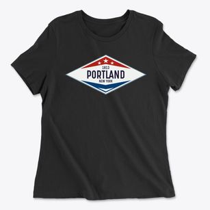 Portland New York Diamond Star Women's Cotton T-Shirt