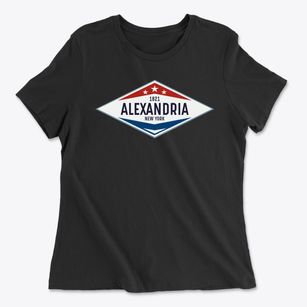 Alexandria New York Diamond Star Women's Cotton T-Shirt