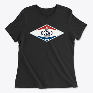 Cozad Nebraska Diamond Star Women's Cotton T-Shirt