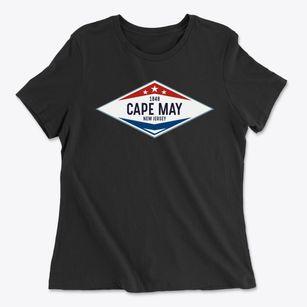 Cape May New Jersey Diamond Star Women's Cotton T-Shirt