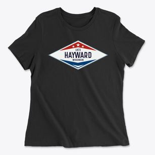 Hayward Wisconsin Diamond Star Women's Cotton T-Shirt