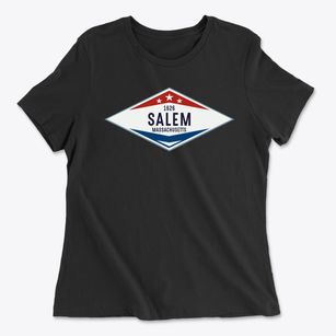 Salem Massachusetts Diamond Star Women's Cotton T-Shirt