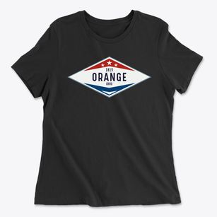 Orange Ohio Diamond Star Women's Cotton T-Shirt