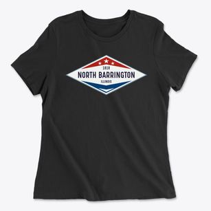 North Barrington Illinois Diamond Star Women's Cotton T-Shirt