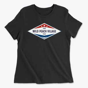 Wild Peach Village Texas Diamond Star Women's Cotton T-Shirt